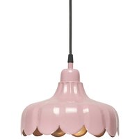 PR Home hängande lampa Wells Small, rosa/guld, Ø 24 cm, stickpropp