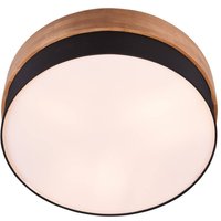 Trio Lighting Seasons ceiling lamp wood/black Ø 50 cm