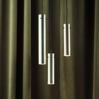FRANDSEN FM2014 pendant light, polished steel, height 36 cm