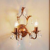 ONLI Teresa wall light as chandelier, 2-bulb