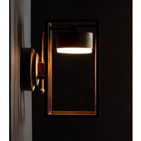 Moretti Luce Applique LED Cubic 3372 laiton ancien/opale