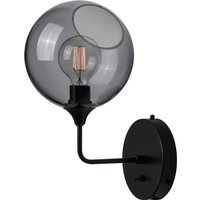 DESIGN BY US Ballroom Short wall light, smoke grey, glass, hand-blown