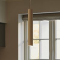 Nordlux Suspension Vico, abat-jour métallique, à 1 lampe, beige