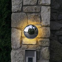 MARSET Babila LED-utomhusvägglampa Ø28cm stål