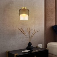 Globo Suspension Olga, Ø 18 cm, noir, métal/verre