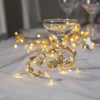 STAR TRADING LED fairy lights Winny, gold, plastic, 200 cm, battery