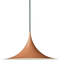 Suspension Gubi Semi, Ø 30 cm, couleur citrouille-rouille brillante