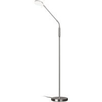 FISCHER & HONSEL LED-golvlampa Sorento nickel, höjd 138 cm, CCT, touchdimmer