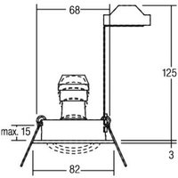 BRUMBERG recessed spotlight Tirrel-R, GU10 socket, matt titanium