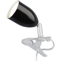 Brilliant Modern LED clip-on light LEO in black