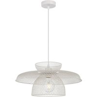 Viokef Maronti hanging light, white, Ø 43 cm, metal