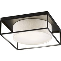 FISCHER & HONSEL Taklampa Carre 60x60cm tygskärm vit