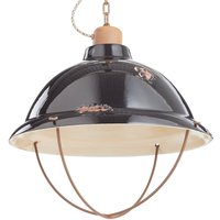 Ferroluce C1680 hanging light made of ceramic, black