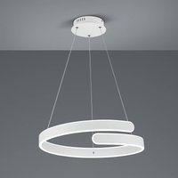 Reality Leuchten Suspension LED Parma, variateur switch, blanche
