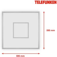 Telefunken LED panel Magic Cento silver CCT RGB 60x60cm