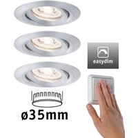 Paulmann Nova mini Plus LED easydim 3-pack alu