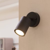 Prios outdoor wall spotlight Tulimar, height 15 cm, movable, aluminium