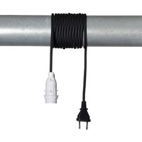STAR TRADING E14 socket Lacy with cable, black and white