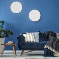 JUST LIGHT. GmbH Plafonnier LED Sparkle CCT dim blanc Ø 48cm