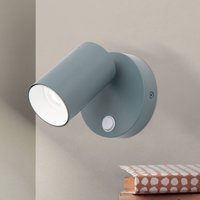 ORION Penn wall spotlight, light green, Ø 10.5 cm, steel/aluminium