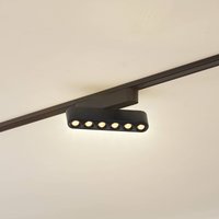 Lindby LED strip 48V Lumaro,black,6points,rotatable,dimmable