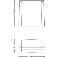 Philips myGarden Shades utomhusvägglampa E27 grå