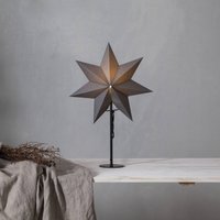 STAR TRADING Mixa standing star, metal/paper black/dark grey
