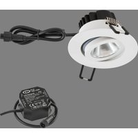 EVN PC65 outdoor recessed light round, 3000K white