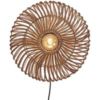 GOOD & MOJO Zanzibar Wandleuchte, Ø 40 cm, natur