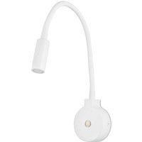 FARO BARCELONA Pixie LED-vägglampa med flexarm, vit