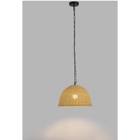 Forlight Cortic hanging light, Ø 40 cm, light brown, rattan
