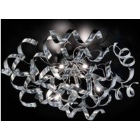 Metallux Strålande plafondlampa Silver
