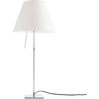 Luceplan Costanza table lamp aluminium white with diffuser