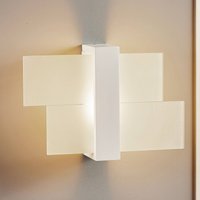 SOLLUX LIGHTING Applique murale Shifted 1, verre, blanc
