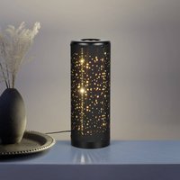 Reality Leuchten LED-bordslampa Taco, svart, plast, höjd 34,5 cm