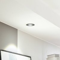 Arcchio LED downlight Jyra, black, 4,000K