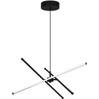 Viokef LED hanging light Sandy, length 60 cm, black, metal