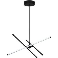 Viokef LED-pendellampa Sandy, längd 60 cm, svart, metall