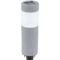 EGLO Grå soldriven LED-markspettslampa Mino