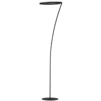 FISCHER & HONSEL Lampadaire LED Sirko, noir sable, hauteur 177 cm, métal, CCT