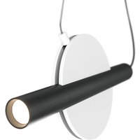 Maytoni Enigma LED pendant light, adjustable, white