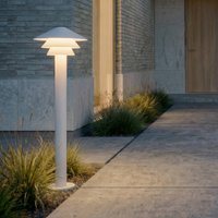 Lucande Montaro LED path light, 110 cm, white, IP54