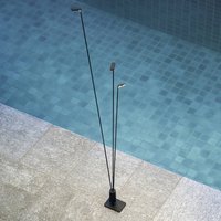 Luceplan LED-väglampa Flia, 3 lampor, svart, plast