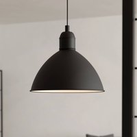 EGLO Suspension vintage Priddy, à 1 lampe, noire
