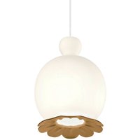 kdln Opyo hänglampa, mässing, Ø 22 cm, glas