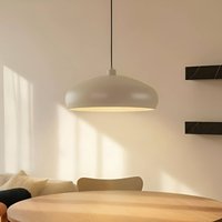 Lindby pendant light Elover, beige, Ø 45 cm, iron