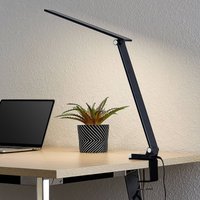 Prios Tamarin LED table lamp, dimmable, black