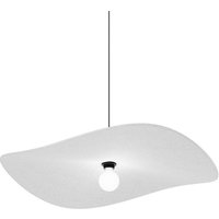Wever & Ducré Lighting WEVER & DUCRÉ Wave Soft 3.0 hanging light, felt, marble grey, 100 cm