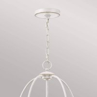 QUOIZEL Bradbury 5 chandelier, 5-bulb, white
