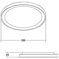 BRUMBERG Sunny Mini LED-taklampa RC CCT vit